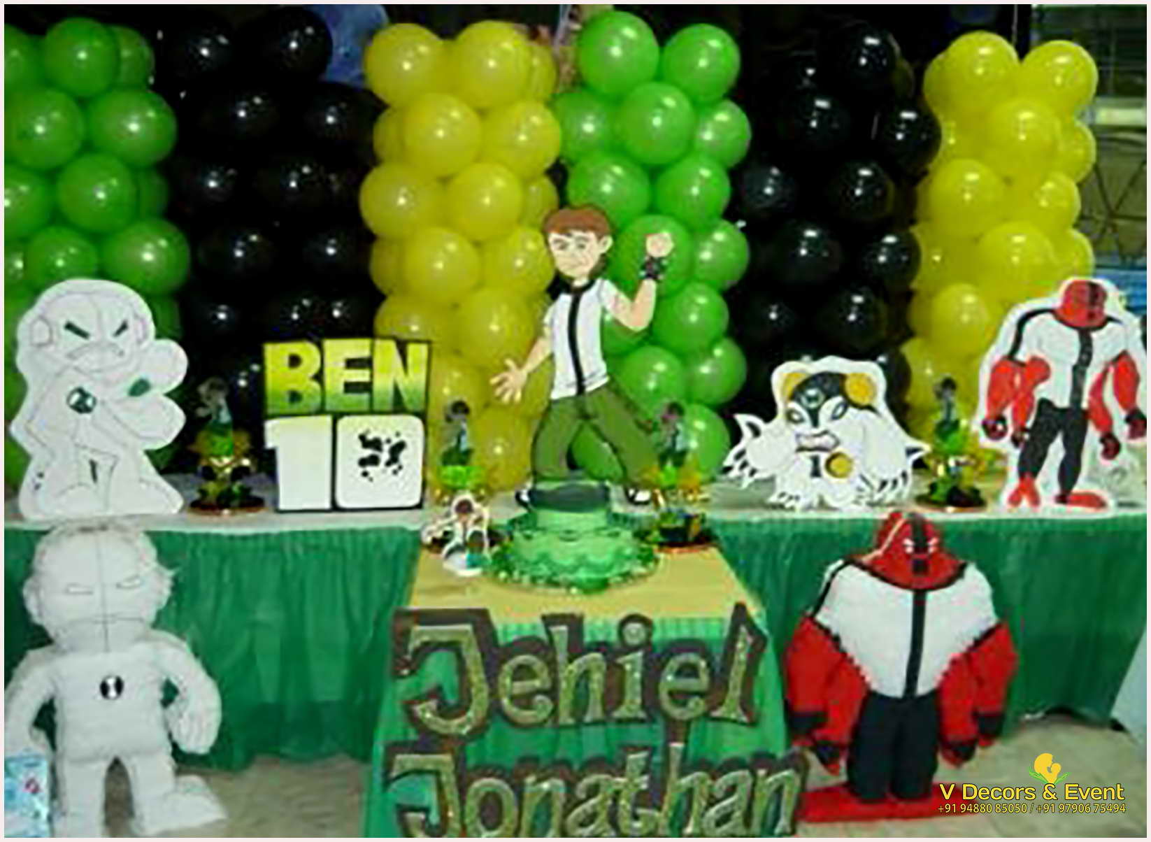 BEN 10 Themed Birthday Decorations